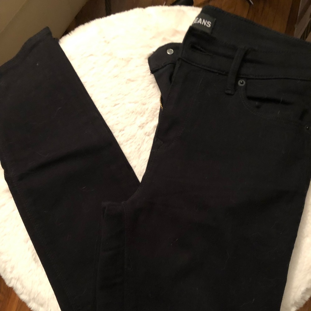 Express black skinny jeans
